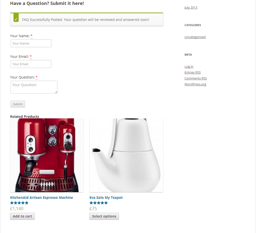 Product FAQs Plugin_Screenshot