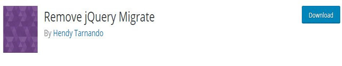 Remove jQuery Migrate WordPress PLUGIN