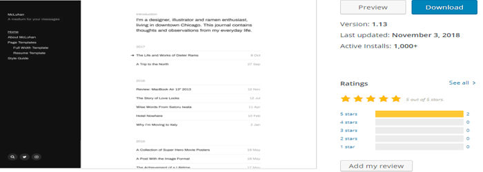 McLuhan wordpress theme