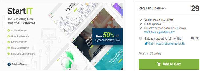 Startit - A Fresh Startup Business wordpress Theme