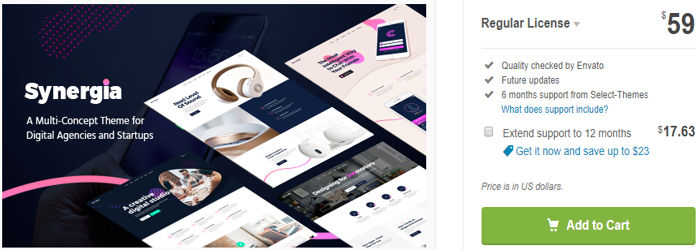 Synergia - Multi-Concept Theme for Digital Agencies and Startups