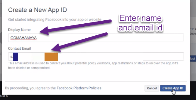Create Facebook App ID Secret - AppMachine Support Center
