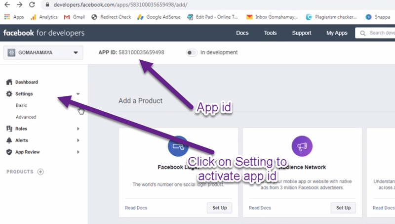 Documention  How to Get a Facebook App ID